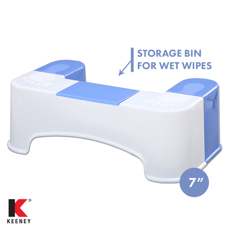 KEENEY MFG Bathroom Toilet Stool Aid with Tissue Holder SQT1